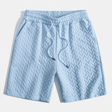 Ensemble — polo jacquard géométrique & short jacquard géométrique