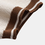 Ensemble Capucine — polo zippé en maille contrastante & pantalon fuselé coupe slim