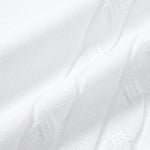 Ensemble — polo en maille jacquard torsadé à bordure contrastante & pantalon fuselé