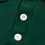 Ensemble — polo en maille jacquard torsadé à bordure contrastante & pantalon fuselé
