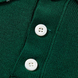 Ensemble — polo en maille jacquard torsadé à bordure contrastante & pantalon fuselé