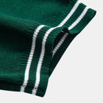 Ensemble — polo en maille jacquard torsadé à bordure contrastante & pantalon fuselé