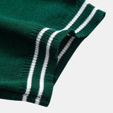 Ensemble — polo en maille jacquard torsadé à bordure contrastante & pantalon fuselé