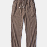 Ensemble Améline — chemise en lin et viscose & pantalon en lin rayé à jambe droite