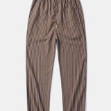Ensemble Améline — chemise en lin et viscose & pantalon en lin rayé à jambe droite