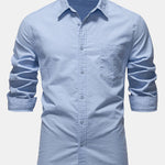 Améline — Chemise en lin et coton à manches longues et poche