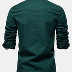 Améline — Chemise en lin et coton à manches longues et poche