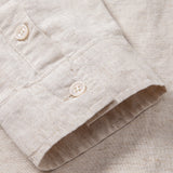 Améline — Chemise en lin et coton à manches longues et poche