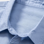 Améline — Chemise en lin et coton à manches longues et poche