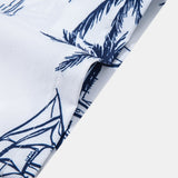 Ensemble — chemise à imprimé palmiers dégradé & short de bain