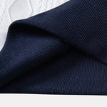 Ensemble — polo en maille jacquard géométrique contrastante & pantalon fuselé coupe slim