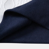 Ensemble — polo en maille jacquard géométrique contrastante & pantalon fuselé coupe slim
