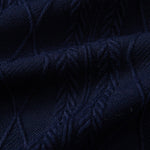 Ensemble — polo en maille jacquard géométrique contrastante & pantalon fuselé coupe slim