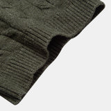 Ensemble — polo en maille jacquard torsadé & pantalon fuselé coupe slim