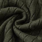 Ensemble — polo en maille jacquard torsadé & pantalon fuselé coupe slim