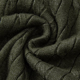 Ensemble — polo en maille jacquard torsadé & pantalon fuselé coupe slim