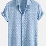 Ensemble — chemise jacquard à damier & short à cordon