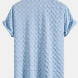 Ensemble — chemise jacquard à damier & short à cordon