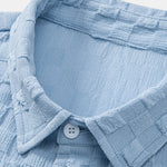 Ensemble — chemise jacquard à damier & short à cordon