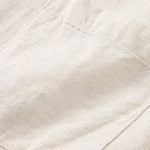 Chemise boutonnée en lin à poche