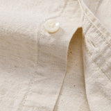 Chemise boutonnée en lin à poche