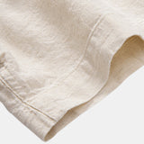 Chemise boutonnée en lin à poche