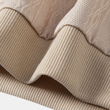 Ensemble Capucine — polo zippé en maille texturée à bordure contrastante & pantalon fuselé
