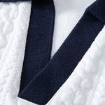 Ensemble — polo jacquard contrastant & pantalon fuselé coupe slim