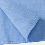 Ensemble — chemise en lin à manches courtes & pantalon en lin à jambe droite