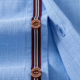 Améline — Chemise boutonnée en lin à manches courtes