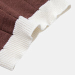 Ensemble — polo rayé à col Johnny et bordure contrastante & pantalon fuselé