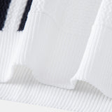 Ensemble — polo en maille texturée contrastante & pantalon fuselé coupe slim