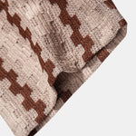 Ensemble — chemise jacquard à carreaux & pantalon texturé froissé à jambe droite
