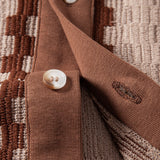 Ensemble — chemise jacquard à carreaux & pantalon en lin à jambe droite
