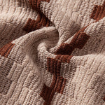 Ensemble — chemise jacquard à carreaux & pantalon texturé froissé à jambe droite
