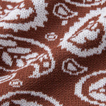 Ensemble — chemise boutonnée en maille à motif paisley & short en maille