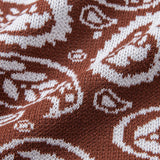 Ensemble — chemise boutonnée en maille à motif paisley & short en maille