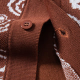 Ensemble — chemise boutonnée en maille à motif paisley & short en maille
