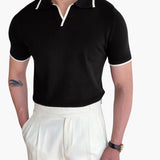 Contrast Trim Knit Polo
