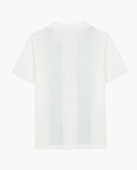 Contrast Vertical Stripe Knit Polo