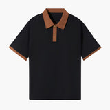 Contrast Collar Drop Shoulder Polo