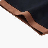 Contrast Collar Drop Shoulder Polo