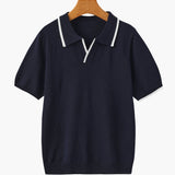 Contrast Trim Knit Polo