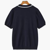 Contrast Trim Knit Polo