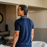 Contrast Trim Knit Polo