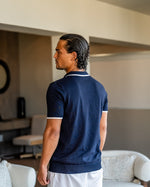 Contrast Trim Knit Polo