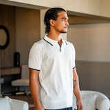 Contrast Trim Knit Polo