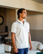 Contrast Trim Knit Polo