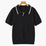 Contrast Trim Knit Polo