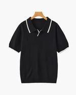 Contrast Trim Knit Polo